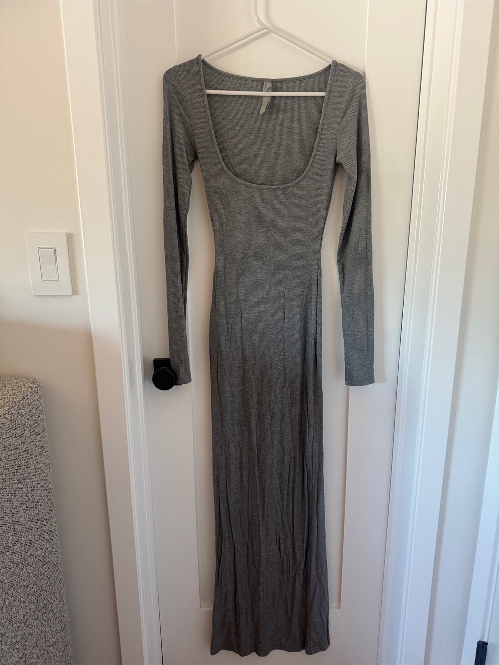 Skims lounge long sleeve dress xs